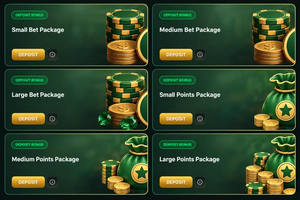 GoldenRoo Bonus Packages
