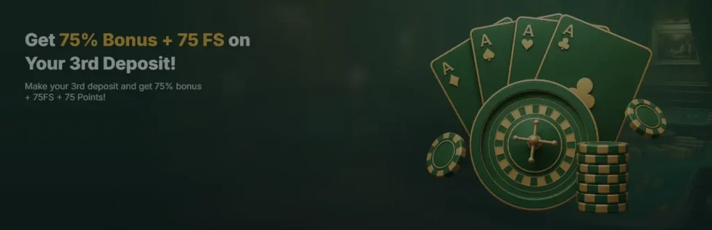 GoldenRoo Casino Third Deposit Bonus