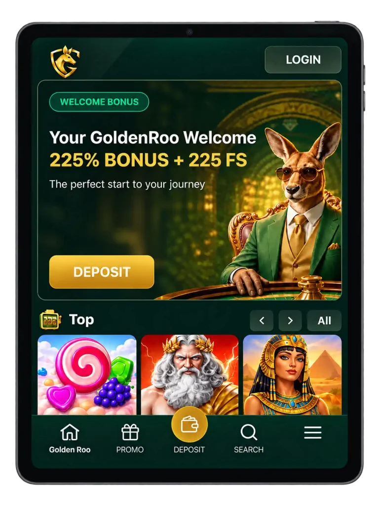 GoldenRoo Casino app Functions