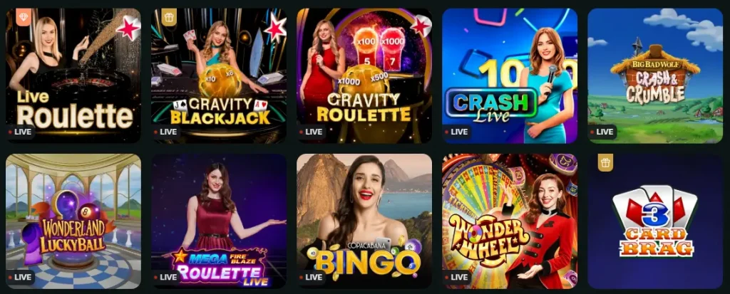 GoldenRoo casino live games